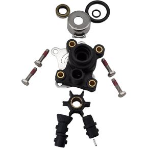NorthBoat 394711 Water Pump Impeller Kit with Housing for Johnson Evinrude 8 9.9 10 15 HP Impeller 386084 2 Stroke and 4 Stroke Outboard 1974 and Later