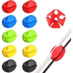 10 Pcs Silicone Fishing Rod Holder Straps Portable Fishing Rod Fixing Ball Comes with Fly Fishing Accessories for Fishing Enthusiasts(Polychromatic)