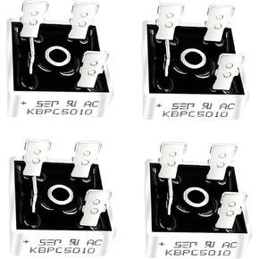 FAYLEZ 4PCS KBPC5010 Bridge Rectifier Diode 50A 1000V KBPC Single Phase, Full Wave 50 Amp 1000 Volt Electronic Silicon Diodes in Kuwait