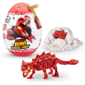 Robo Alive Volcano Dino Fossil Find T-Rex من ZURU Boys Age 5+ حفر واكتشاف، STEM - حفريات ما قبل التاريخ، ألعاب تعليمية، هدية مجموعة علمية رائعة (T-Rex) in Kuwait