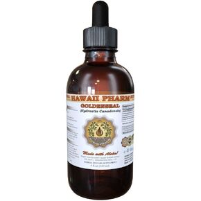 HawaiiPharm Goldenseal Liquid Extract, Organic Goldenseal (Hydrastis Canadensis) Tincture Supplement 2 oz