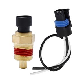 Lidscura Differential Oil Temperature Sensor 5055401 Connector Pigtail Plug Replacement for Peterbilt 379 Kenworth T600A T660 T800 1987-2007 Replaces #Q21-1002 505-5401 Q211002