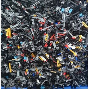 LOONGON 2 POUNDS Technical Parts Random Lot of Pieces-Compatible with Major Brands Technic Pieces Compatible with Lego Technic Parts Random Technical Parts