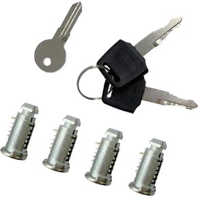 LKONWEE Lock Core for Car Racks System Components,One-Key Lock Cylinders System Compatible for Thule Racks and Accessories,4 Pack Lock Set