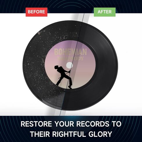 منظف ​​سجل الفينيل التلقائي بالموجات فوق الصوتية من CREWORKS مع التحكم في مقبض مؤقت السخان، آلة التجويف الصوتي 1.6 جالون، منظف من الفولاذ المقاوم للصدأ 180 وات 6 لتر لسجلات المجوهرات والساعات، مثبتات النظارات، أطقم الأسنان in Kuwait