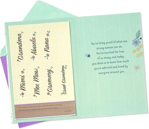 بطاقة عيد الأم المميزة للجدة، نانا، ميمي، أبويلا (ملصقات مخصصة) in Kuwait