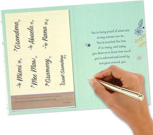 بطاقة عيد الأم المميزة للجدة، نانا، ميمي، أبويلا (ملصقات مخصصة) in Kuwait