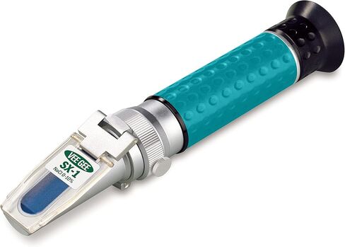 مقياس انكسار محمول باليد Vee Gee Scientific SX-1، مع مقياس كلوريد الصوديوم، 0-10%، دقة +/-0.1%، دقة 0.1% in Kuwait