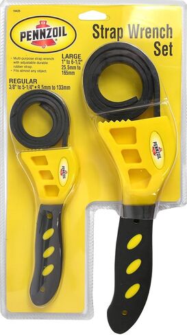 Pennzoil 19425 3/8" to 5-1/4" and 1" to 6-1/2" Wrench for Pennzoil Strap Oil Filter, (Set of 2) in Saudi Arabia
