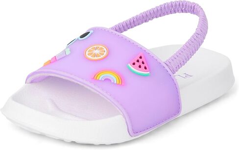 The Children's Place Baby-Girl's Toddler Everyday Slide Sandals with Backstrap in Saudi Arabia