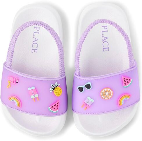 The Children's Place Baby-Girl's Toddler Everyday Slide Sandals with Backstrap in Saudi Arabia