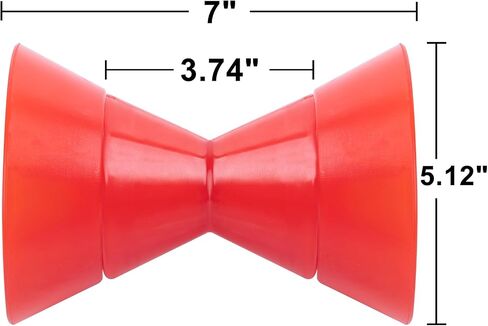 Anglerbasics 4 inch Boat Trailer Roller: Assembly Poly Bow Roller with Spoke fits 1/2" Shaft PU Material Boat Trailer Guides in Saudi Arabia