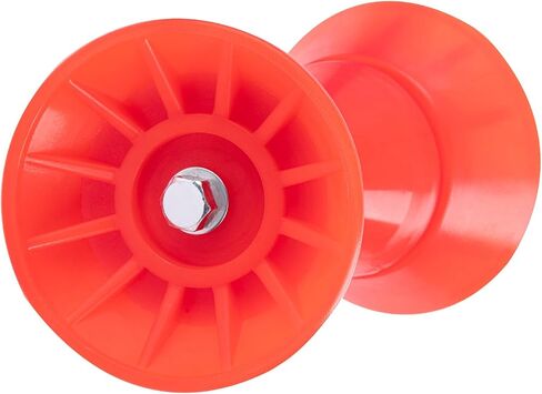 Anglerbasics 4 inch Boat Trailer Roller: Assembly Poly Bow Roller with Spoke fits 1/2" Shaft PU Material Boat Trailer Guides in Saudi Arabia