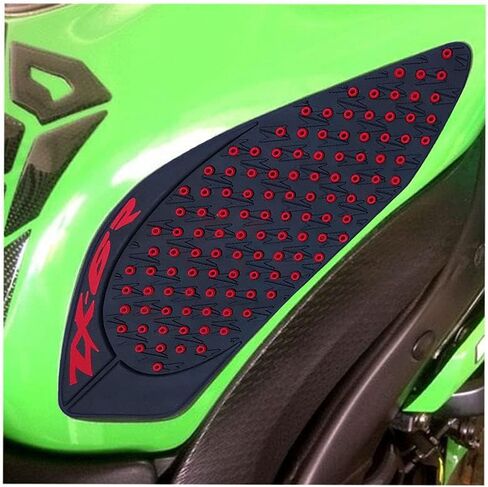 Red Gas Fuel Tank Pad Traction Side Fuel Knee Grip Decal Compatible with Kawasaki Ninja ZX6R 2009-2019 in Kuwait