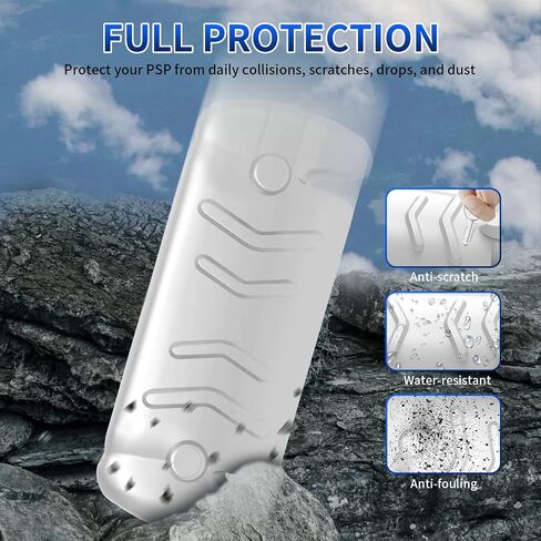 Full Protective Case for PlayStation Portal / PS5 Portal, Portable Cover Protector for PSP/PlayStation Portal Remote Player with Stand, Detachable Front Shell, Frosted Handheld Design (White) in Saudi Arabia