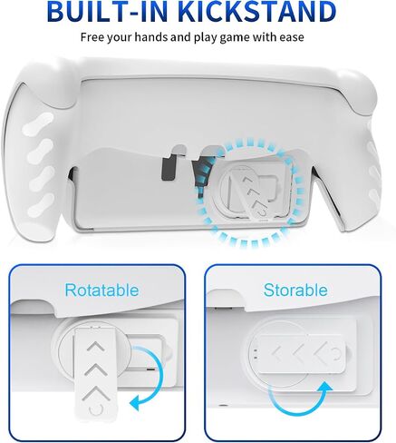 Full Protective Case for PlayStation Portal / PS5 Portal, Portable Cover Protector for PSP/PlayStation Portal Remote Player with Stand, Detachable Front Shell, Frosted Handheld Design (White) in Saudi Arabia
