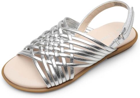 DREAM PAIRS Girls Sandals Gladiator Braided Flat Open Toe Summer Sandals in Kuwait