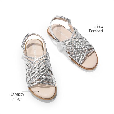 DREAM PAIRS Girls Sandals Gladiator Braided Flat Open Toe Summer Sandals in Kuwait