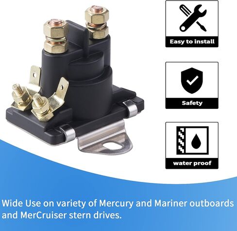 CNCMOTOK Power Trim Starter Solenoid 89-96158T - متوافق مع Mercury / Mariner Outboards / MerCruiser Stern Drives in Kuwait