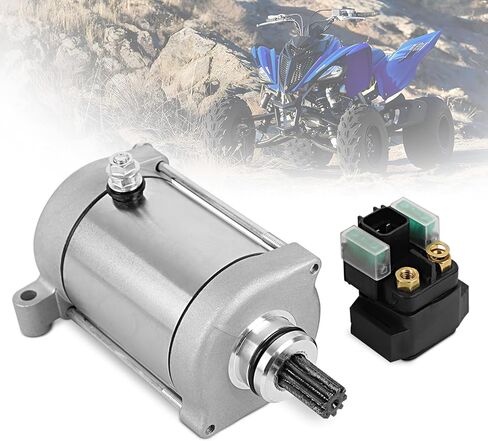 محرك بدء EvTok مع مرحل مناسب لـ Yamaha Raptor YFM700 2006-2021، Grizzly YFM700 2007-2008 ATV، استبدال 1S3-81890-00-00 410-54147 SMU0503 in Kuwait