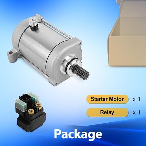 محرك بدء EvTok مع مرحل مناسب لـ Yamaha Raptor YFM700 2006-2021، Grizzly YFM700 2007-2008 ATV، استبدال 1S3-81890-00-00 410-54147 SMU0503 in Kuwait