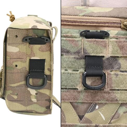 Tactical Gear T-Ring Adapter,Molle D-Ring Removable T-Bar,Battle Belt Accessories Easy T-Mount for Plate Carrier Backpack… in Saudi Arabia