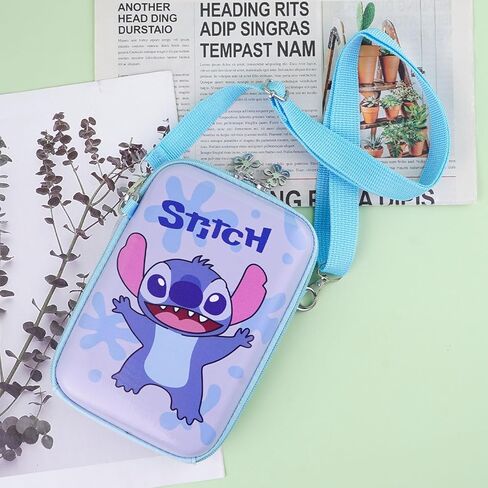 حقيبة كروس لطيفة من CNEISEJK محفظة Ohana Stitch Angel مع حامل للعملات المعدنية ومحفظة بحبل للفتيات والنساء (BAG-Sdz 2403) in Kuwait