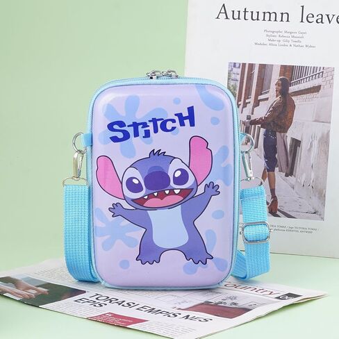 حقيبة كروس لطيفة من CNEISEJK محفظة Ohana Stitch Angel مع حامل للعملات المعدنية ومحفظة بحبل للفتيات والنساء (BAG-Sdz 2403) in Kuwait