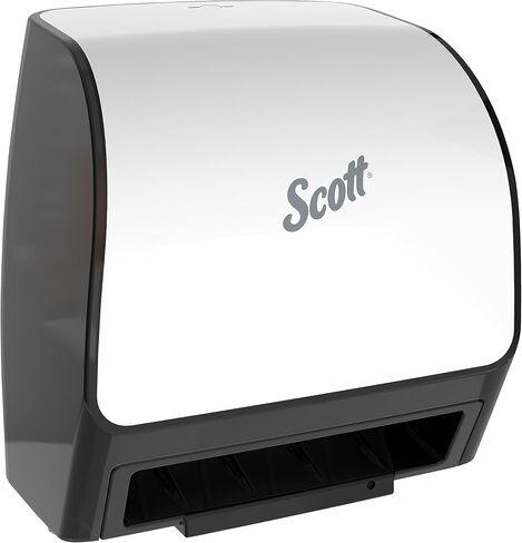 موزعات المناشف Slimroll الأوتوماتيكية من Scott® (47196)، باللون الأسود، لمناشف Orange Core Scott® Slimroll، مقاس 11.8 بوصة × 12.35 بوصة × 7.25 بوصة (الكمية 1) in Saudi Arabia