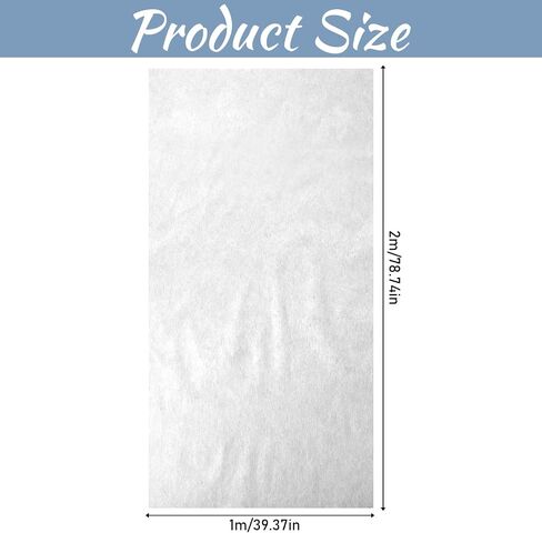 Lightweight Iron On Fusible Interfacing 39 x 78 Inch White One Side Nonwoven Interfacing for Sewing, Single-Sided Light Weight Interfacing Fabric for Sewing, DIY Crafts Supplies in Saudi Arabia