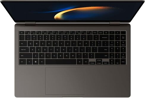 كمبيوتر محمول Samsung Galaxy Book3 360 2 في 1، شاشة لمس AMOLED 370Nits مقاس 15.6 بوصة، منصة Intel Evo الثالثة عشرة 12-Core i7-1360P، Intel Iris Xe Graphics، لوحة مفاتيح بإضاءة خلفية، بصمة الإصبع، Win11 PRO (16 جيجابايت | 2 تيرابايت SSD) in Kuwait