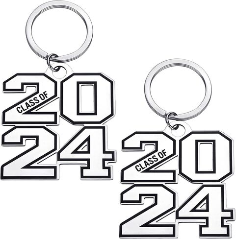 Cunno 2 قطعة فئة 2024 سلسلة المفاتيح هدية للخريجين هدايا التخرج لها هدايا التخرج العليا للكلية خريج المدرسة الثانوية ابن ابنة في سن المراهقة صبي فتاة in Saudi Arabia