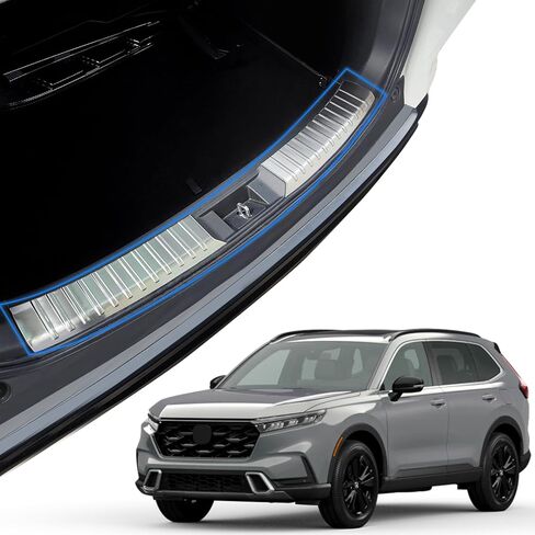 AUXKO لهوندا CRV CR-V 2023 2024 الخلفي الجذع واقي مصد السيارة الحرس الفولاذ المقاوم للصدأ الخلفي داخل صفائح لعتبة باب السيارة غطاء حماية الكسوة in Kuwait