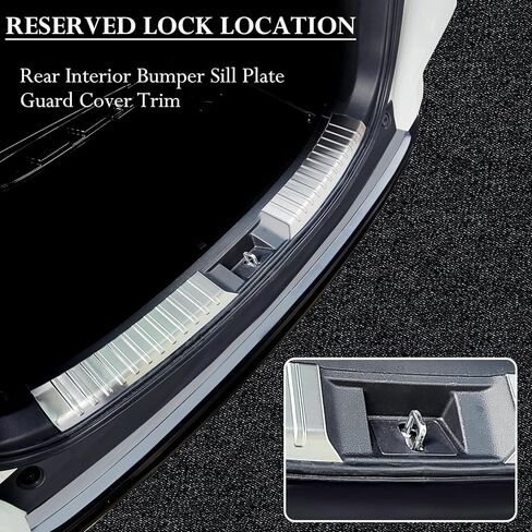 AUXKO لهوندا CRV CR-V 2023 2024 الخلفي الجذع واقي مصد السيارة الحرس الفولاذ المقاوم للصدأ الخلفي داخل صفائح لعتبة باب السيارة غطاء حماية الكسوة in Kuwait