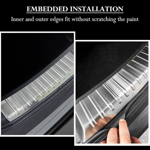 AUXKO لهوندا CRV CR-V 2023 2024 الخلفي الجذع واقي مصد السيارة الحرس الفولاذ المقاوم للصدأ الخلفي داخل صفائح لعتبة باب السيارة غطاء حماية الكسوة in Kuwait