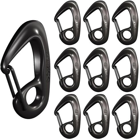 DOKEEP 5PCS 1.57 Inch Carabiner Snap Hooks Zinc Alloy Lightweight Durable Keychain Stylish Multifunctional Mini Spring Hook in Kuwait
