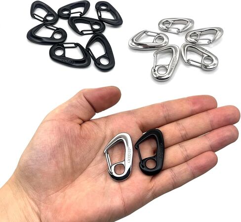 DOKEEP 5PCS 1.57 Inch Carabiner Snap Hooks Zinc Alloy Lightweight Durable Keychain Stylish Multifunctional Mini Spring Hook in Kuwait