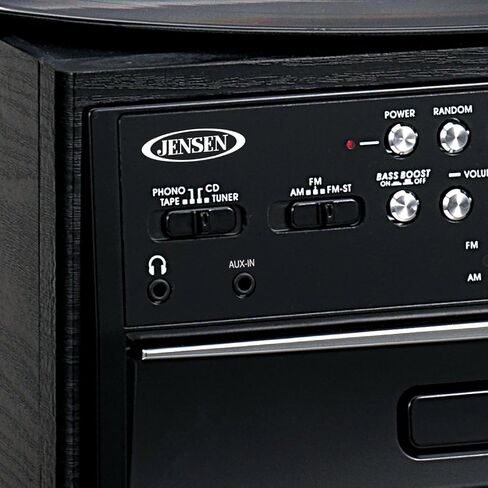 JENSEN JTA-475B قرص دوار ستيريو ثلاثي السرعات مع نظام أقراص مضغوطة وكاسيت وراديو ستيريو AM/FM in Saudi Arabia