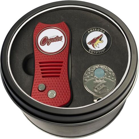 Team Golf NHL Gift Set Switchblade Divot Tool, Cap Clip, & 2 Double-Sided Enamel Ball Markers, Patented Design, Less Damage to Greens, Switchblade Mechanism in Saudi Arabia