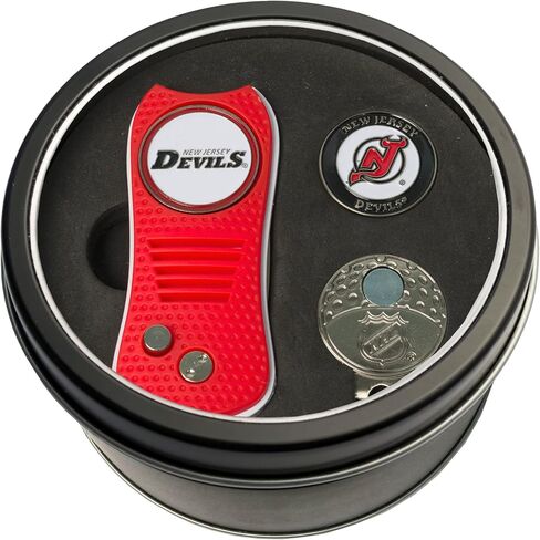 Team Golf NHL Gift Set Switchblade Divot Tool, Cap Clip, & 2 Double-Sided Enamel Ball Markers, Patented Design, Less Damage to Greens, Switchblade Mechanism in Saudi Arabia