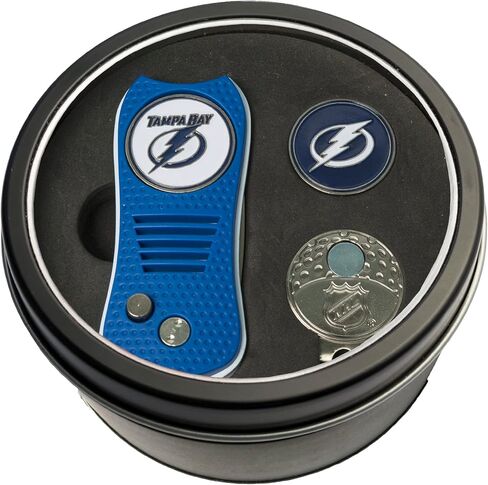 Team Golf NHL Gift Set Switchblade Divot Tool, Cap Clip, & 2 Double-Sided Enamel Ball Markers, Patented Design, Less Damage to Greens, Switchblade Mechanism in Saudi Arabia