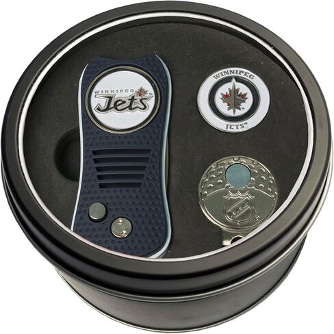 Team Golf NHL Gift Set Switchblade Divot Tool, Cap Clip, & 2 Double-Sided Enamel Ball Markers, Patented Design, Less Damage to Greens, Switchblade Mechanism in Saudi Arabia