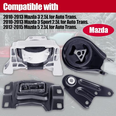 حامل محرك المحرك متوافق مع 2010-2013 Mazda 3 2.5L AUTO 2012-2015 Mazda 5 2.5L AUTO 2012-2013 Mazda 3 Sport 2.5L AUTOA4444 A4405 A4418 A4421 PW1K0174 in Kuwait