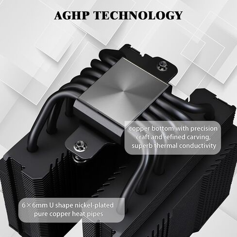 Thermalright Peerless Assassin 120 Mini Black CPU Air Cooler, 6 Heat Pipes Dual Towers Cooler, with Dual TL-D12B PWM Fans, Desktop PC Cooler for Intel LGA 1851/1700/1150/1151/1200/2011,AMD:AM4/AM5 in Saudi Arabia