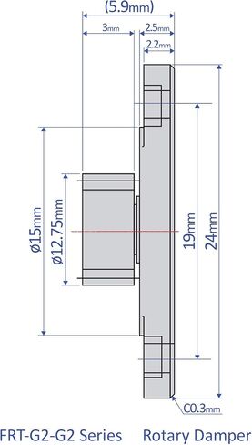 Bansbach Easylift FRT-G2-200 G2 مخمدات دوارة/قياسية، 16.5 مم × 5 مم × 7.8 مم in Saudi Arabia