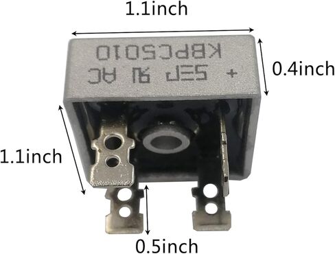 FAYLEZ 4PCS KBPC5010 Bridge Rectifier Diode 50A 1000V KBPC Single Phase, Full Wave 50 Amp 1000 Volt Electronic Silicon Diodes in Kuwait