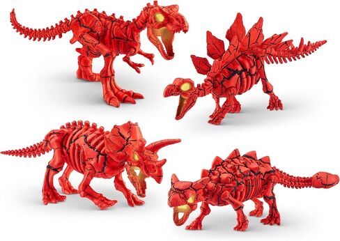 Robo Alive Volcano Dino Fossil Find T-Rex من ZURU Boys Age 5+ حفر واكتشاف، STEM - حفريات ما قبل التاريخ، ألعاب تعليمية، هدية مجموعة علمية رائعة (T-Rex) in Kuwait