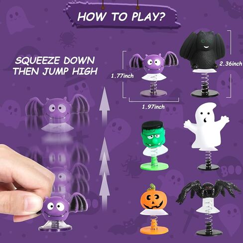 18 قطعة من هدايا حفلات الهالوين من إم جي بارتي، ألعاب الرياح لمستلزمات حفلات الأطفال، ألعاب متنوعة للقفز والمشي على مدار الساعة، مكافآت الفصل الدراسي، جوائز المكافآت، حشو حقيبة جودي in Kuwait