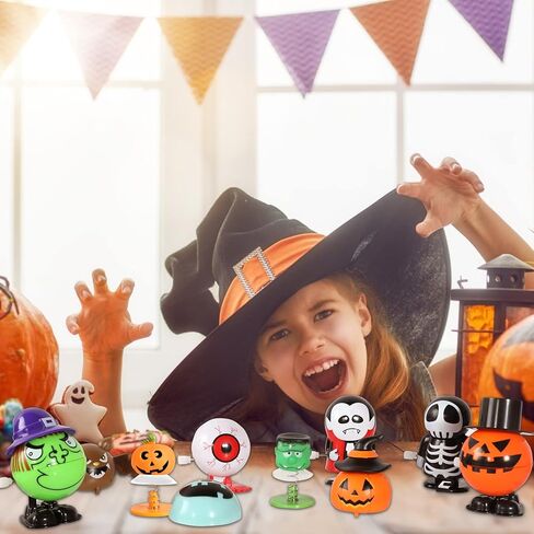 18 قطعة من هدايا حفلات الهالوين من إم جي بارتي، ألعاب الرياح لمستلزمات حفلات الأطفال، ألعاب متنوعة للقفز والمشي على مدار الساعة، مكافآت الفصل الدراسي، جوائز المكافآت، حشو حقيبة جودي in Kuwait