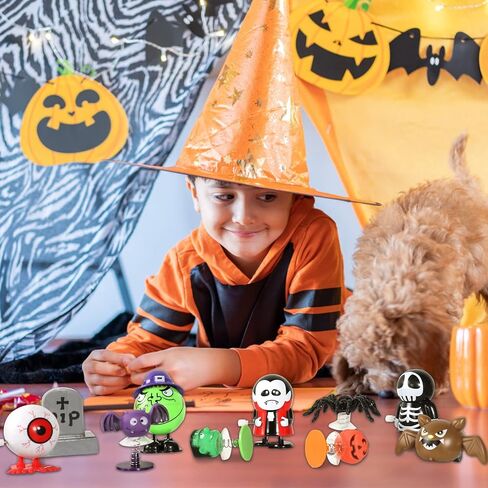 18 قطعة من هدايا حفلات الهالوين من إم جي بارتي، ألعاب الرياح لمستلزمات حفلات الأطفال، ألعاب متنوعة للقفز والمشي على مدار الساعة، مكافآت الفصل الدراسي، جوائز المكافآت، حشو حقيبة جودي in Kuwait